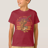Année chinoise du tigre 2022 T-shirt enfant
