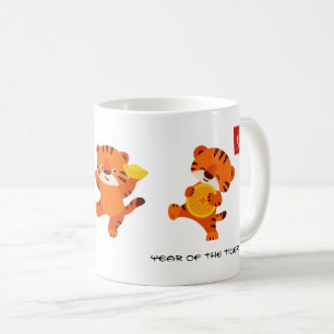 Année chinoise du tigre Mug Année et nom personn