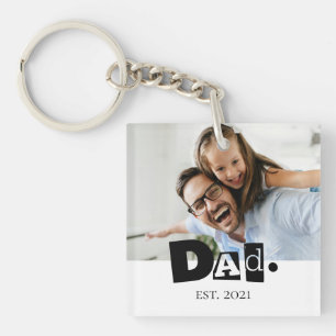 Année de création de papa Photo personnalisée Noël