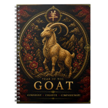 Année de la Chèvre Cahier de luxe du zodiaque chin