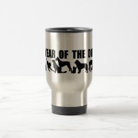 Année de la tasse chinoise de voyage de symbole