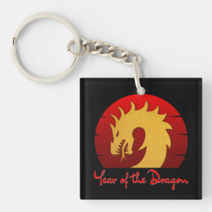 ANNÉE DU DRAGON OR ROUGE