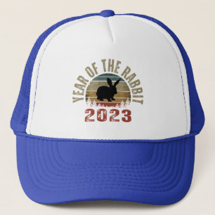 ANNÉE DU LAPIN 2023 CASQUETTE DE CAMIONNEUR