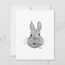 Année du lapin, Carte Nouvel An, Carte Plat