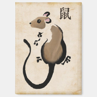 "Année du Rat" aimant Rat asiatique