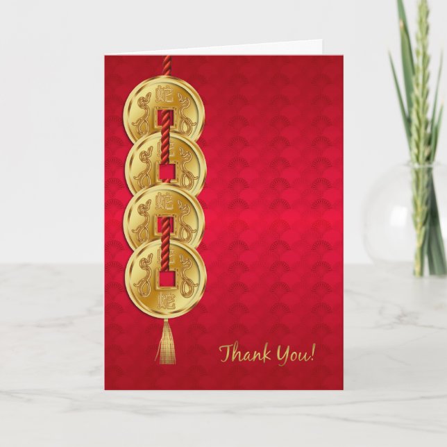 Année Du Serpent, Chinois Nouvel An Business Merci (Devant)
