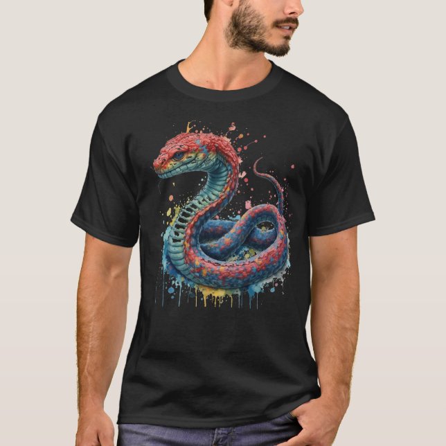 Année du serpent Nouvel An chinois 2025 T-shirt (Devant)