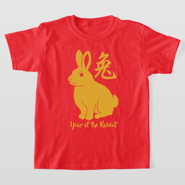 Année Du T-shirt Rabbit (Poser)