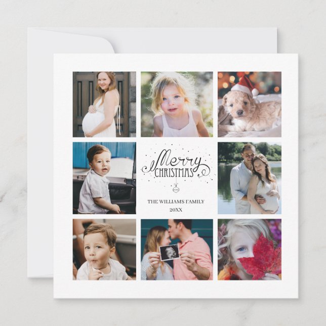 Année en revue 8 Carte de vacances pour Collage de (Devant)