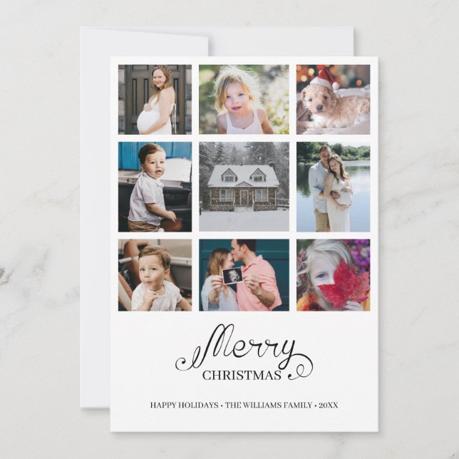 Année moderne en revue 9 Photo Collage Carte de va (Devant)