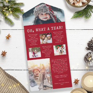 Année Rouge En Revue Tripler Cartes