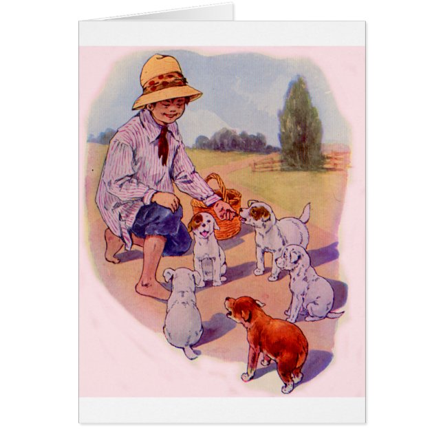 Années 1930 nourrir des chiots (Devant)