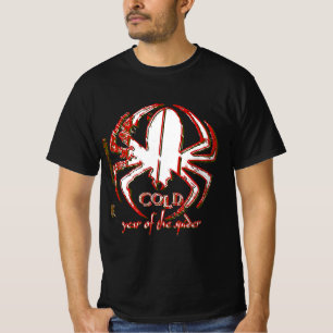 Années De Bande Froide Du T-Shirt Spider