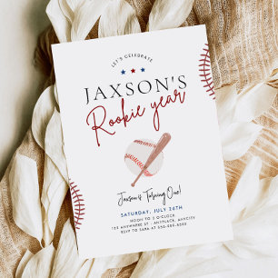 Années de recrue Premier anniversaire Invitation B