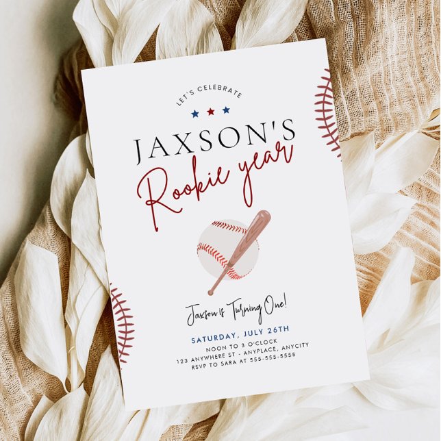 Années de recrue Premier anniversaire Invitation B (Créateur téléchargé)