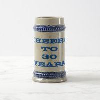 Années de travail pour l'âge de la bière Stein Mug