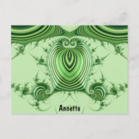 ANNETTE ~ 3D-Designmuster ~ Weihnachtsgrün ~