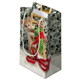 Annie and the Elf Christmas - Cat /Kitten Geschenk Kleine Geschenktüte