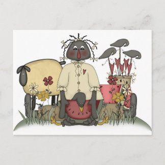 Annie Doll Sheep & Crows Postkarte