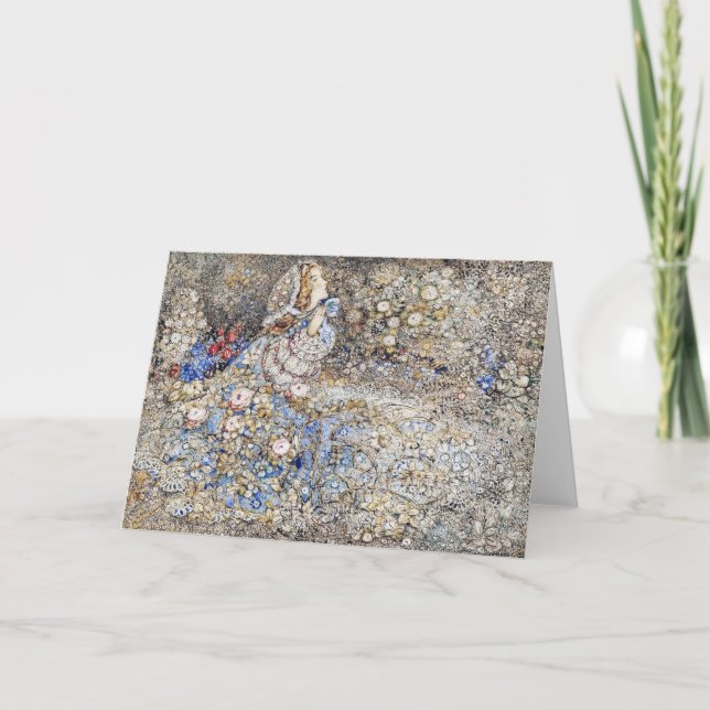 Annie French La Dame dans le jardin Rose (Devant)