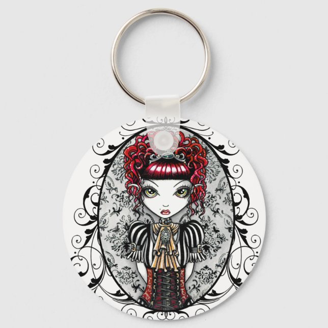 "Annie" Gothic Viktorianisch Couture Fairy Schlüss Schlüsselanhänger (Vorderseite)