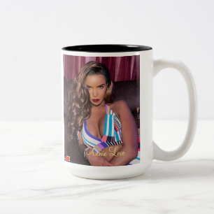 ANNIE LOVE Mug à deux tons, 15 oz