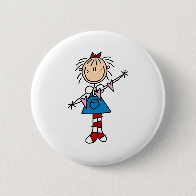 Annie mit Herz-Knopf Button (Vorderseite)