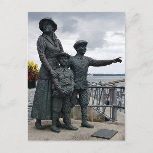 Annie-Moore-Statue, Cobh, County Cork, Irland Postkarte