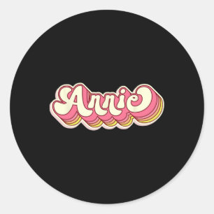 Annie Name Personalisiert Vorname Nachname Runder Aufkleber