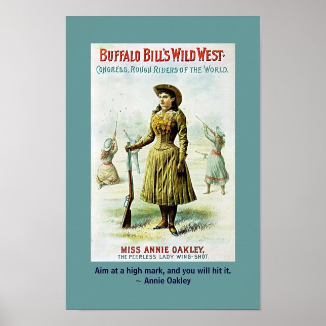Annie Oakley Quotation Poster (Vorne)