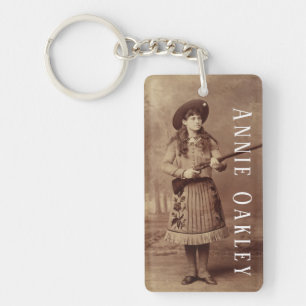 Annie Oakley Scharfschütze Acryl-Schlüsselanhänger Schlüsselanhänger