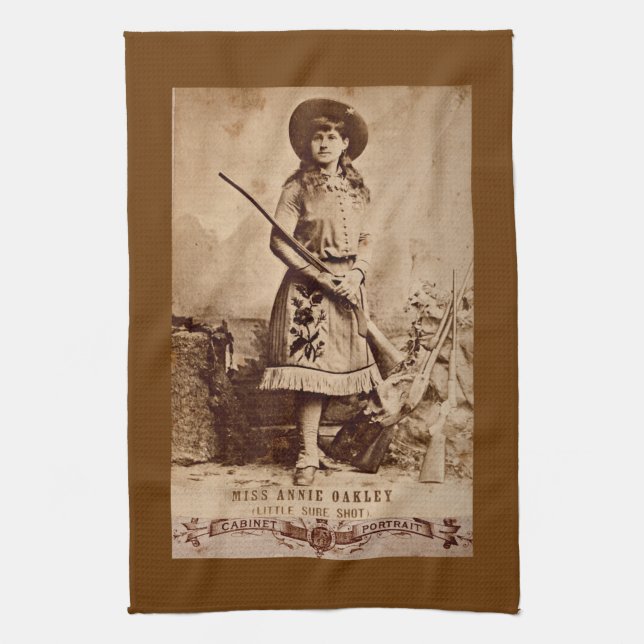 Annie Oakley Sepia Küchentuch (Vertikal)