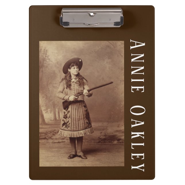 Annie Oakley Sharpshooter Clipboard Klemmbrett (Vorderseite)