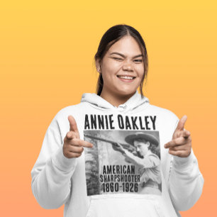 ANNIE OAKLEY SHARPSHOOTER COWGIRL T-Shirts HOODIE