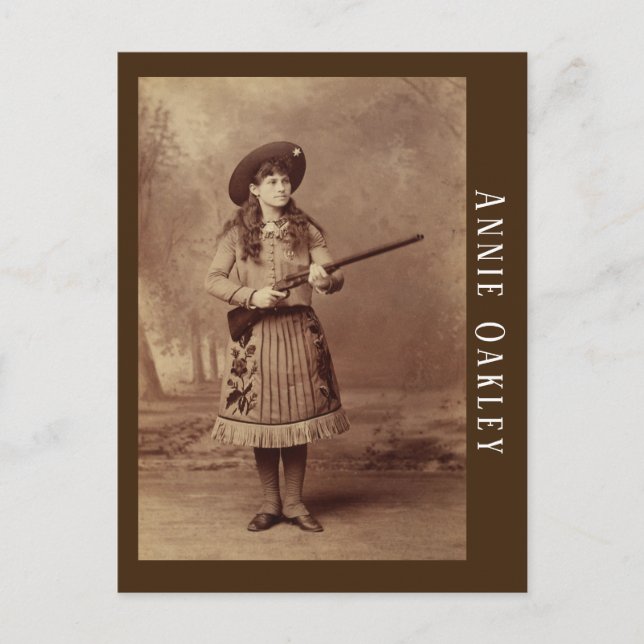 Annie Oakley Sharpshooter Postcard Postkarte (Vorderseite)