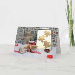 Annie's Gingerbread Cookies ( Cat / Kitten ) Feiertagskarte