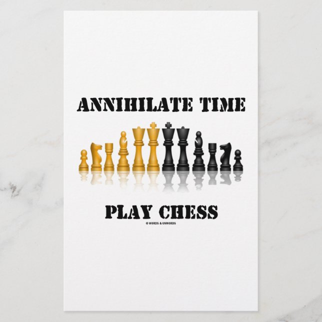 Annihilate Time Play Schach (Reflektives Schach-Se (Vorderseite)