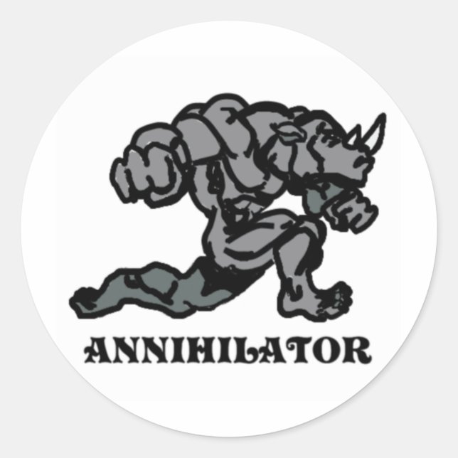 ANNIHILATOR RUNDER AUFKLEBER (Vorderseite)