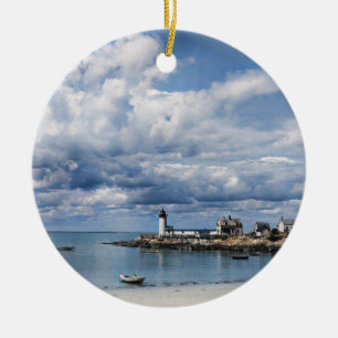 Annisquam Leuchtturm, Gloucester MA c1904 Keramik Ornament