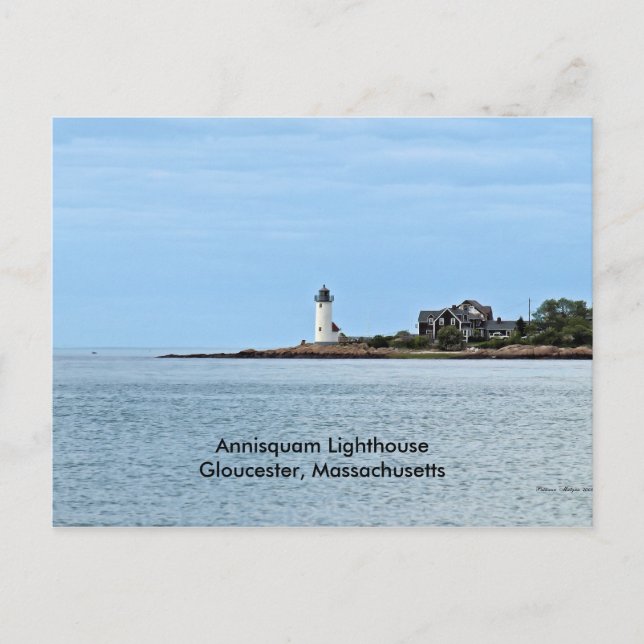 Annisquam Lighthouse Postcard Postkarte (Vorderseite)