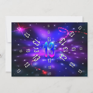 ANNIVERSAIRE 13e - Univers Abstrait - INVITATION