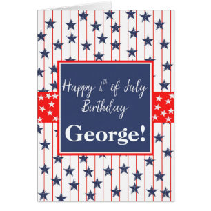 Anniversaire 4 juillet personnalisable