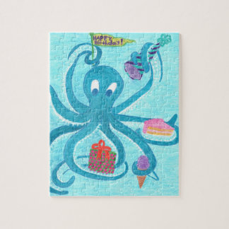 Anniversaire 8" de poulpe" puzzle x10 (vient dans