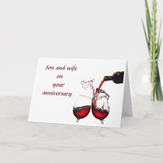 *ANNIVERSAIRE AMOUR* FILS ET VOTRE CARTE FEMME (Devant)