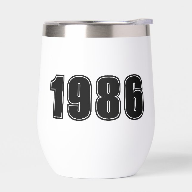Anniversaire Année, coutume noire typographie à la (Gauche)