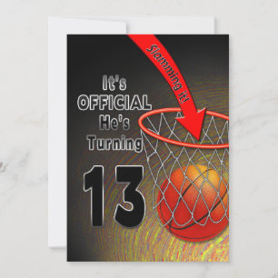 ANNIVERSAIRE - BASKETBALL - 13E INVITATION