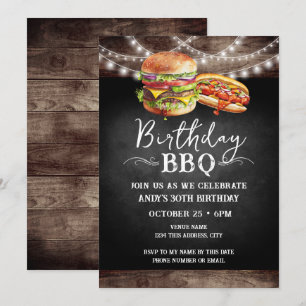 Anniversaire BBQ 30e anniversaire Invitation