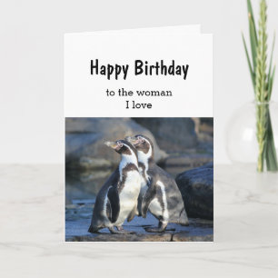 Anniversaire Bird Couple Femme I love Carte