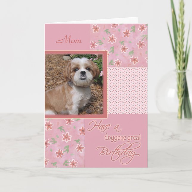 Anniversaire - Carte photo animal (Devant)