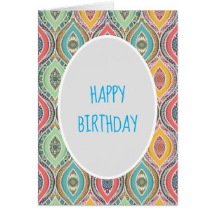 Anniversaire coloré du Mandala marocain